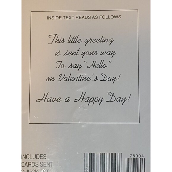 Valentines Day Cards Forget Me Not 2-8pks Teddy Clipping Roses Greeting Cards - Picture 8 of 9